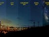 Light pollution inner city to rural dark skies