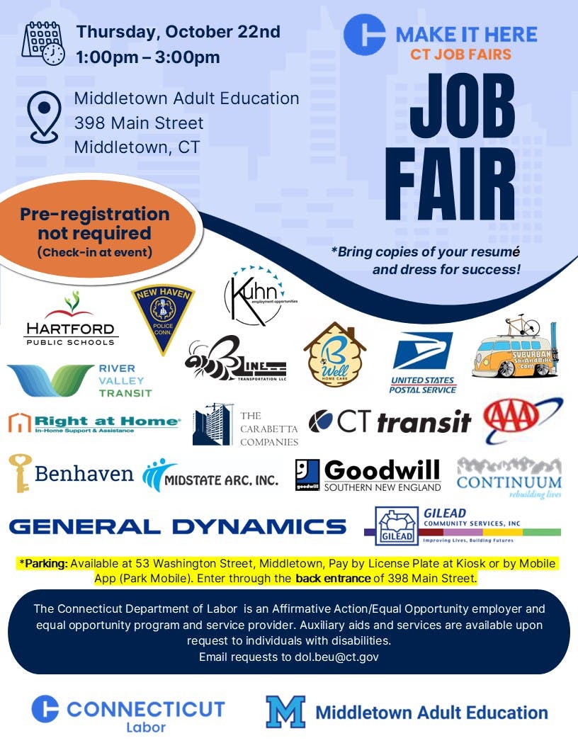 CT Job Fairs Job Fair