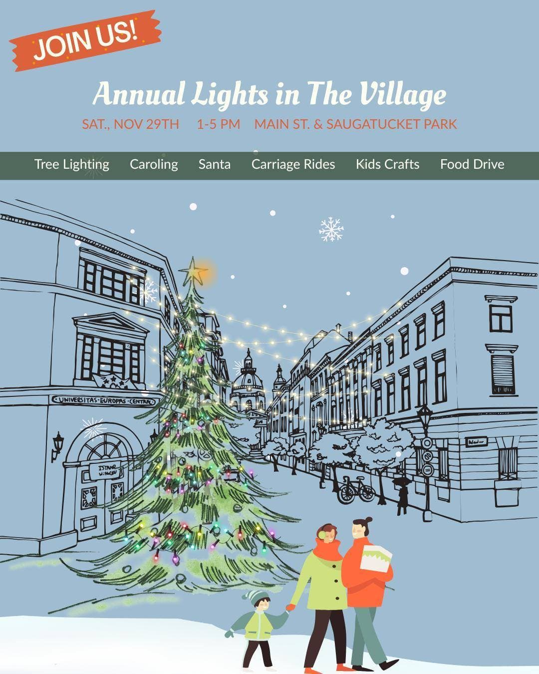 Wakefield Village Associations Lights on Main