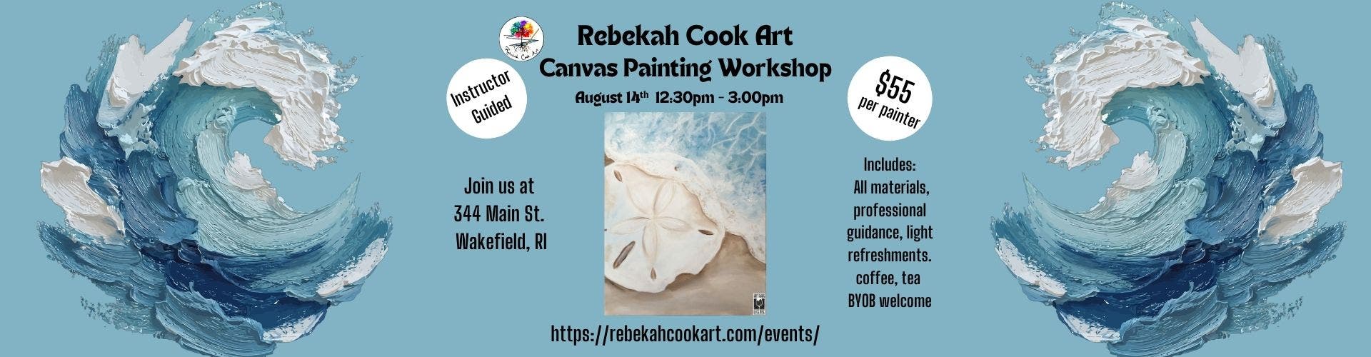 Canvas Painting Workshop with Rebekah Cook