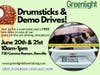 Drumsticks & Demo Drives!