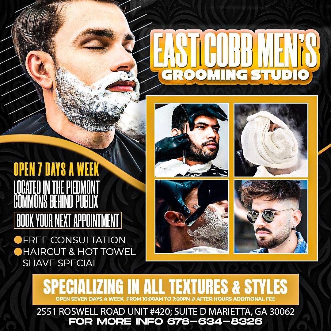 Oct 15 Haircut & Straight Razor Facial Shave East Cobb, GA Patch