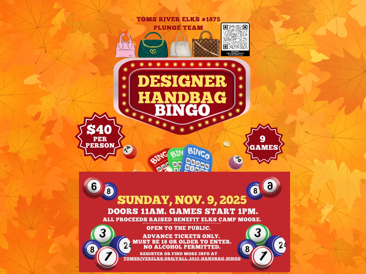 Toms River Elks Designer Handbag Bingo
