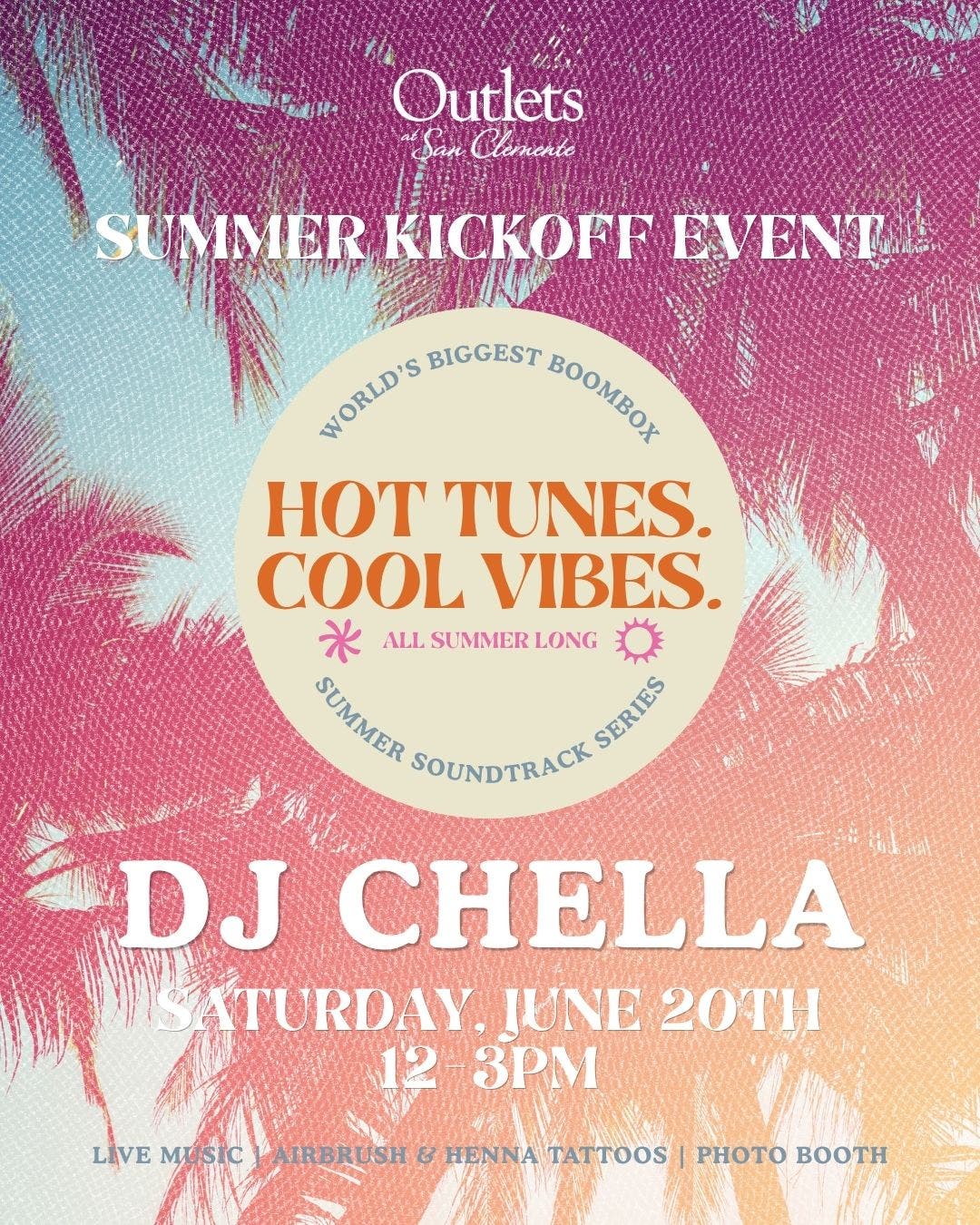 World’s Biggest Boombox DJ Chella Kickoff Event 