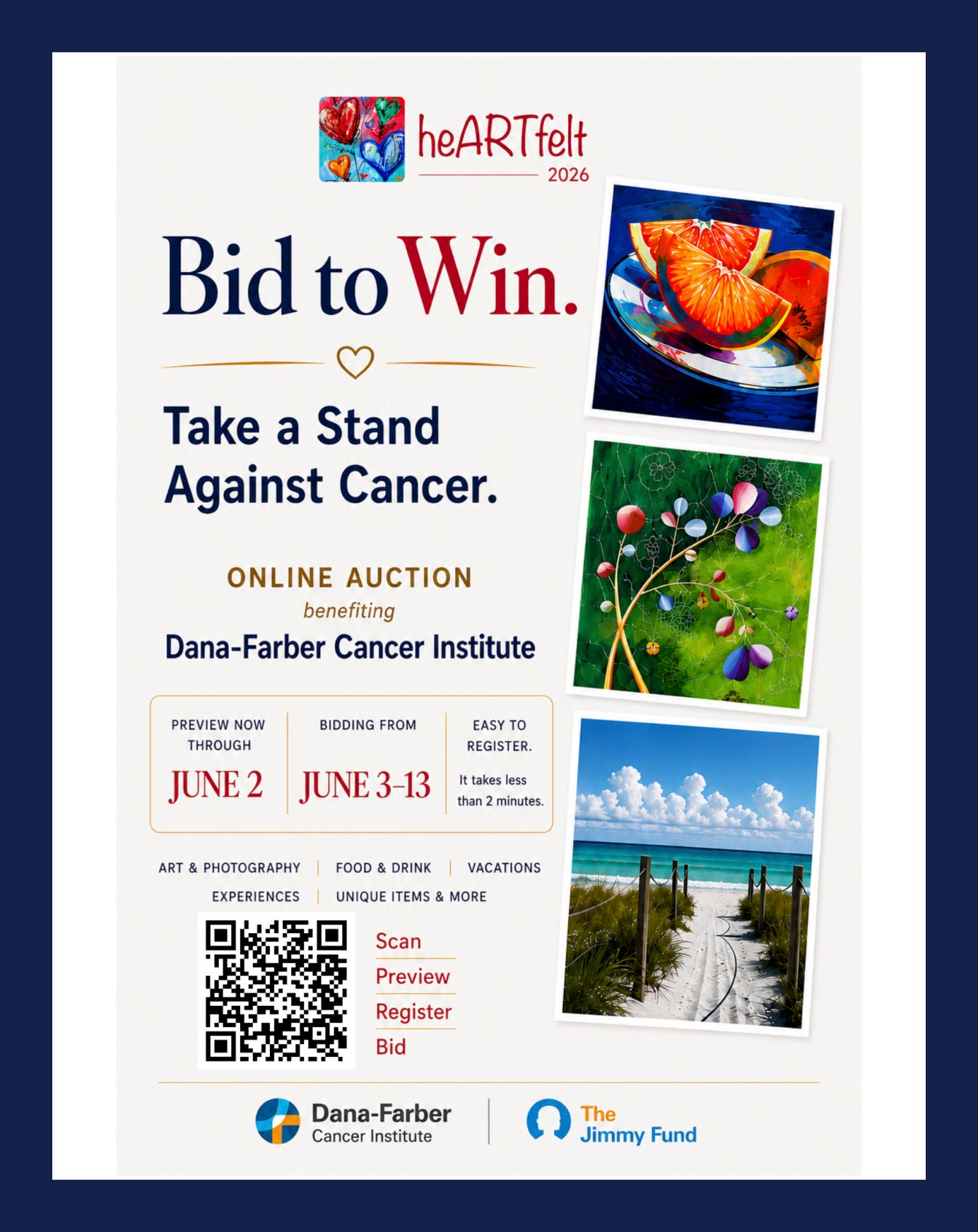 heARTfelt 2026 Online Auction benefiting Dana-Farber Cancer Institute