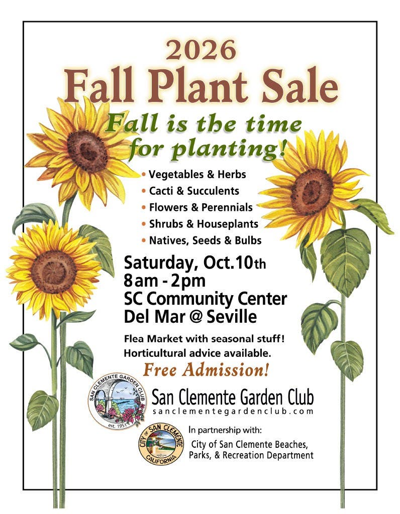 San Clemente Garden Club - Fall Plant Sale