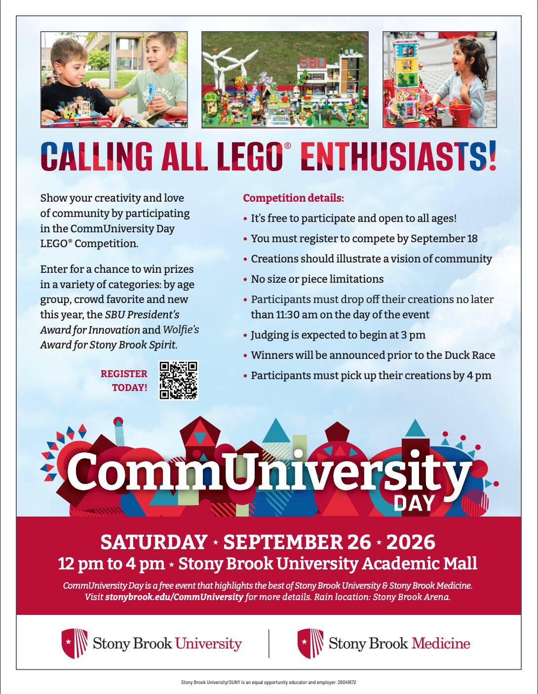Stony Brook CommUniversity Day - LEGO Competition