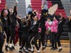 Members of the Southland Dancing Lady Eagles celebrate after winning the Class 1A sectional championship in competitive dance.