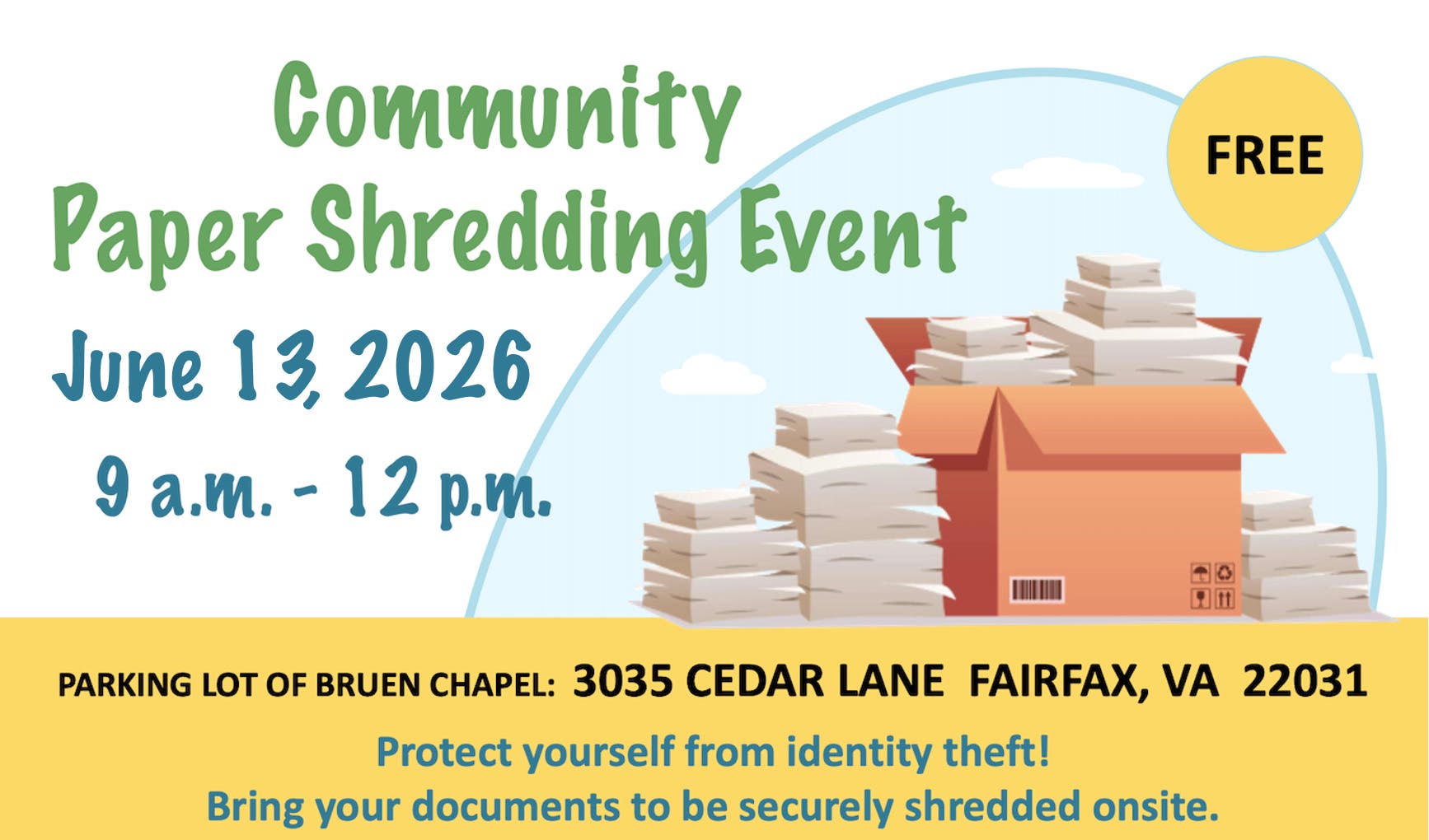 Document Shredding - Free Community Event