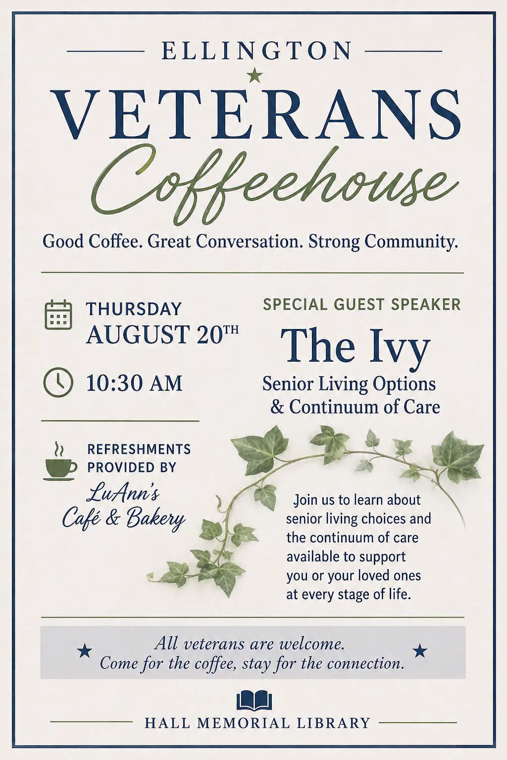 Ellington Veteran Coffeehouse 
