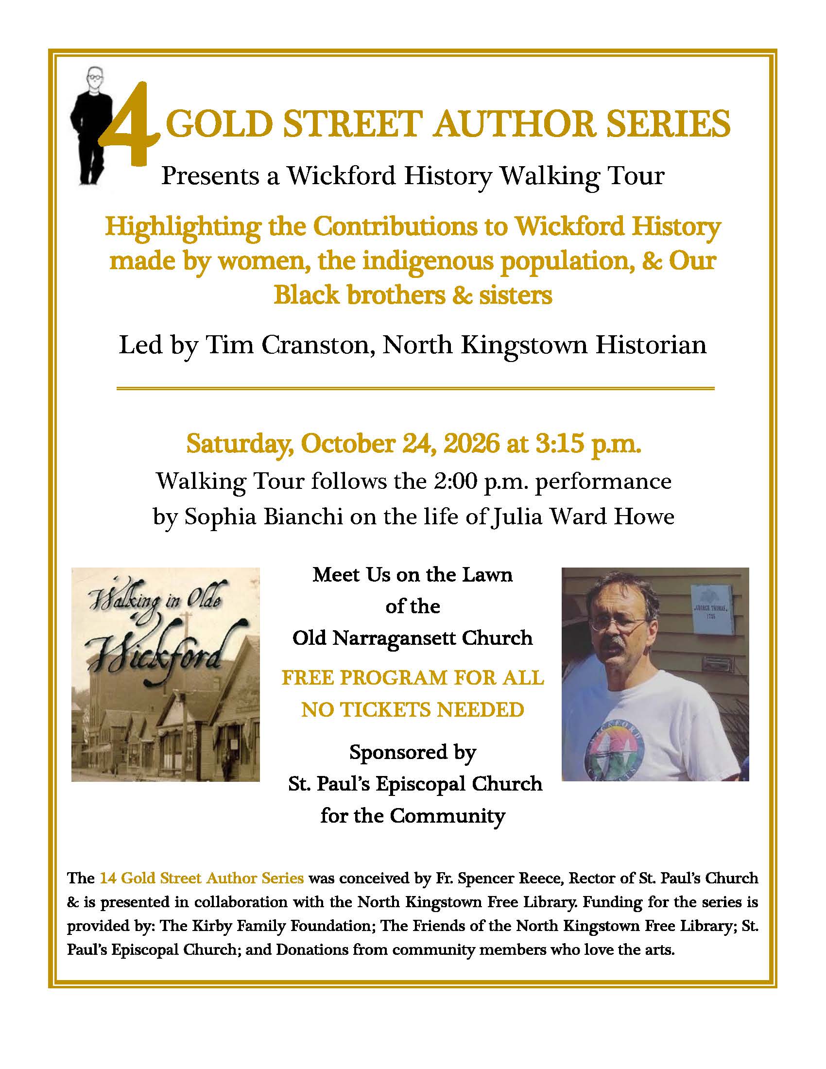 Tim Cranston leads Wickford Walking Tour