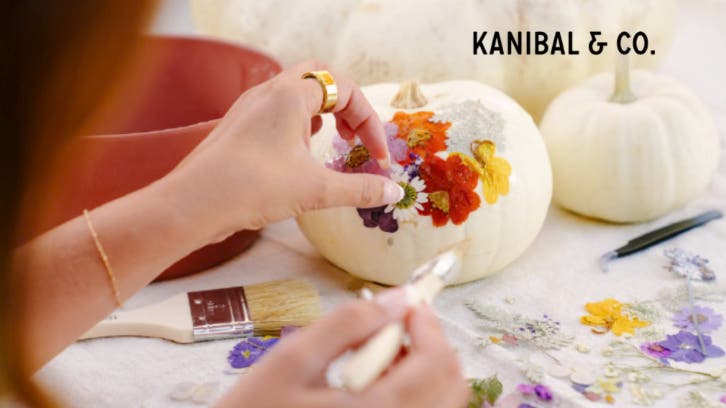 DIY Pressed Flower Pumpkin Workshop with Kanibal & Co