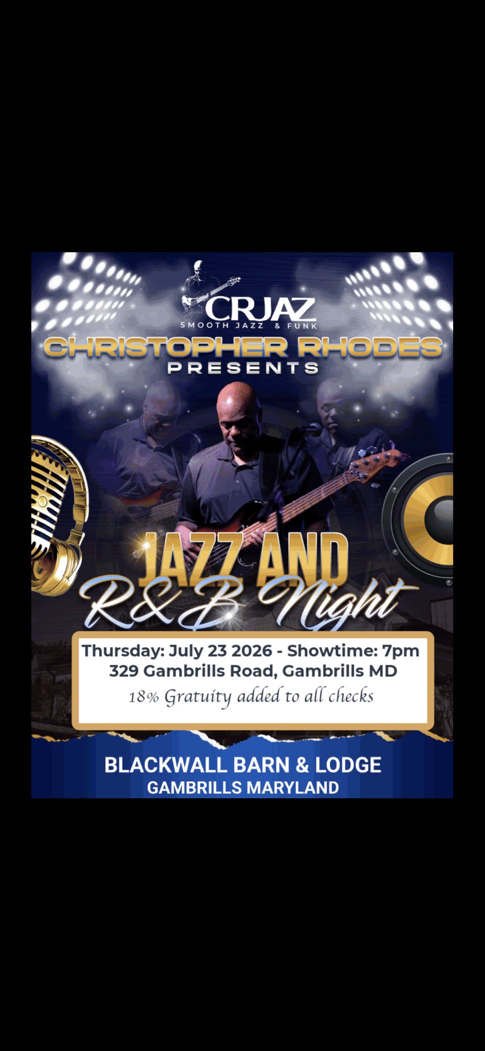 Christopher Rhodes Presents Jazz And R&B Night