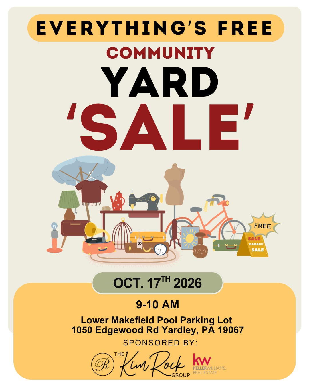 Everything's FREE Community Yard 'Sale'