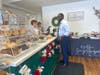 Amo stopped by Gingersnaps, a woman-led bakery in Lincoln where he talked with the store owner, Kayla, about growing her business and the support of small business loans.