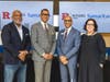 From left - Camden County Commissioner Al Dyer; Antonio D. Tillis, Ph.D., Chancellor of Rutgers University–Camden; Phillip W. Heath, M.S., President and CEO of Samaritan; and Camden County Commissioner Melinda Kane.