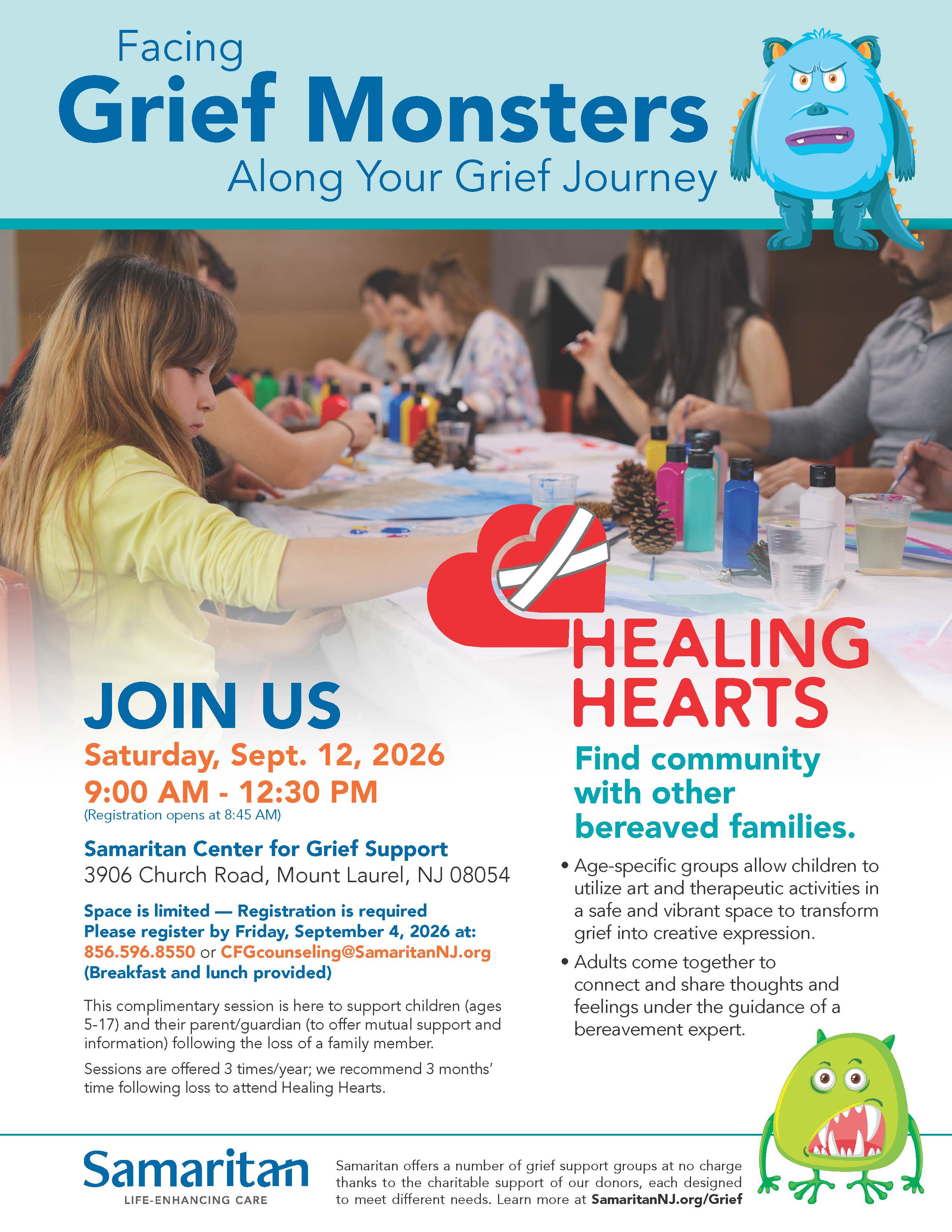 Samaritan Hosts Healing Hearts: A Space for Grieving Children and Families