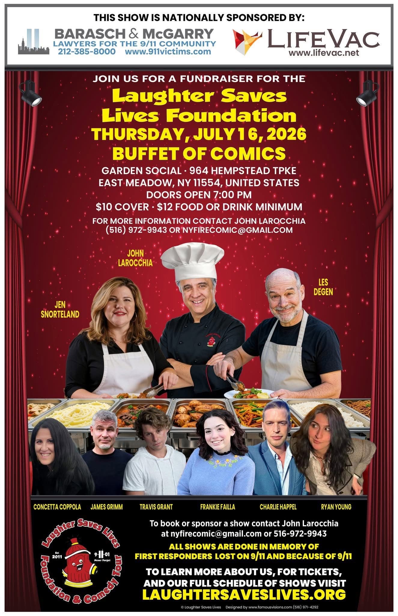 Comedy Buffet- Laughter Saves Lives at Garden Social!