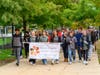 THIS YEAR’S WALK was led by members of the Student Action Board who facilitate workshops on healthy relationships, consent, and gender roles at Melrose High School.