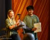 Student Action Board Members Isabelle and Sid were two of the night's emcees.