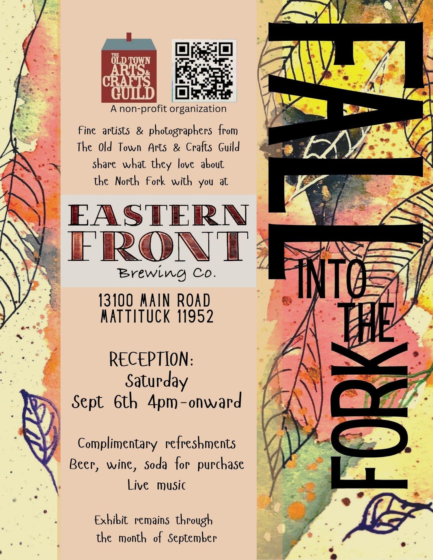 Fall on the Fork Fine Art & Photography Brewery Exhibit by Old Town Art Guild
