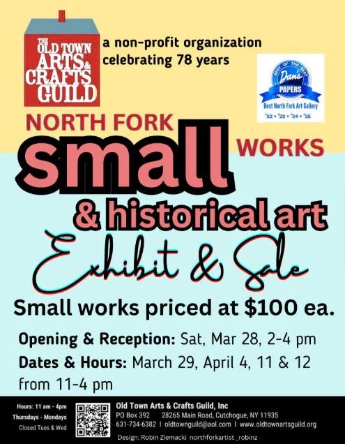 North Fork Small Works & Historical Art Exhibit & Sale