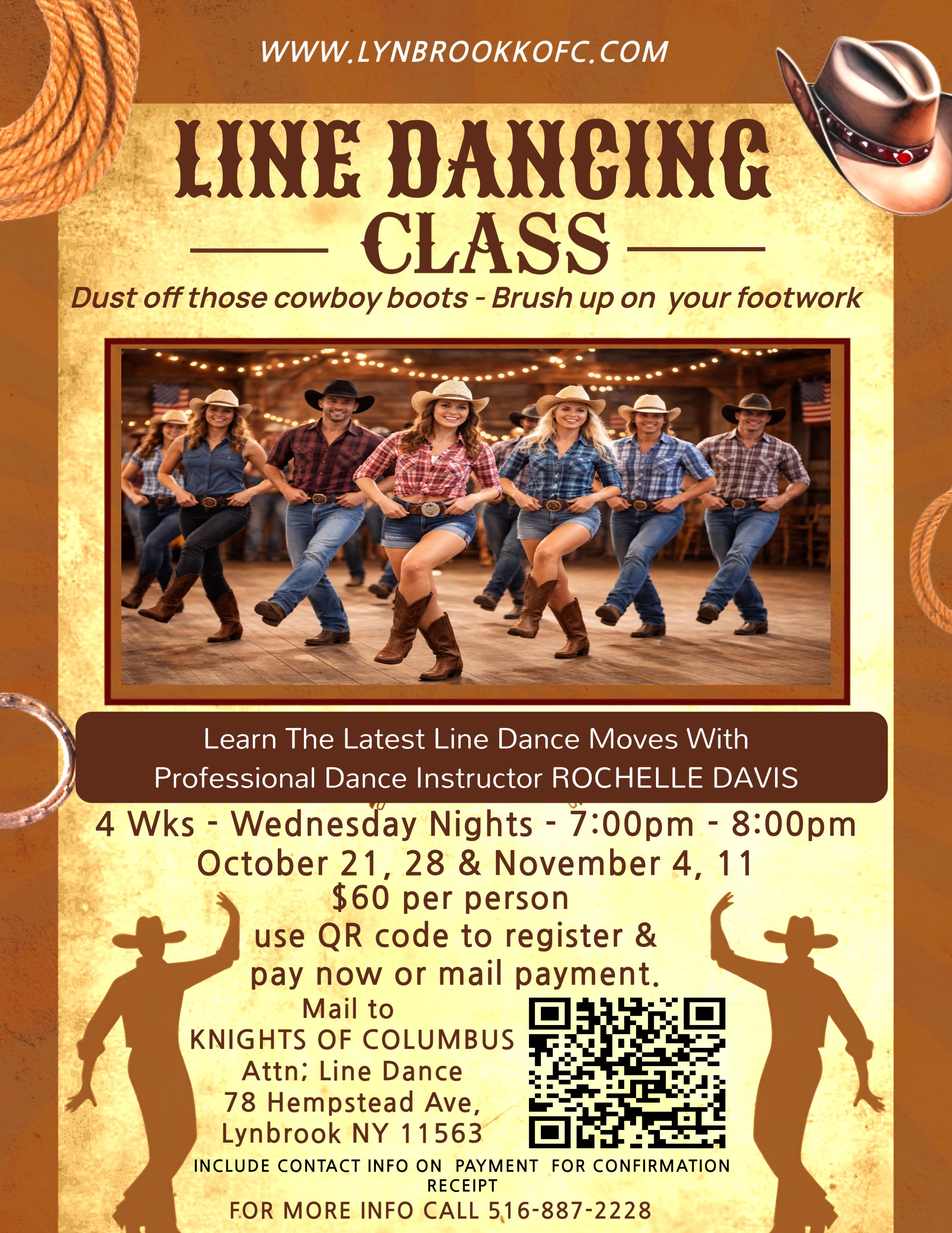 Line Dance Lessons with Professional Instructor 