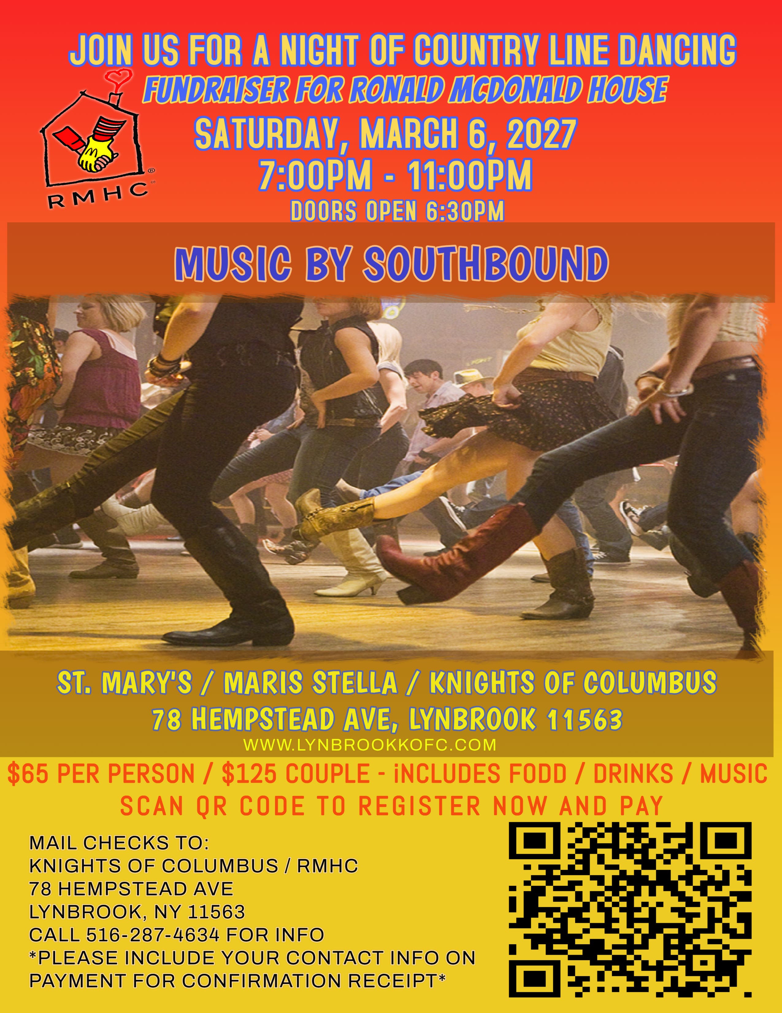 Line Dance Party Fundraiser for Ronald McDonald House