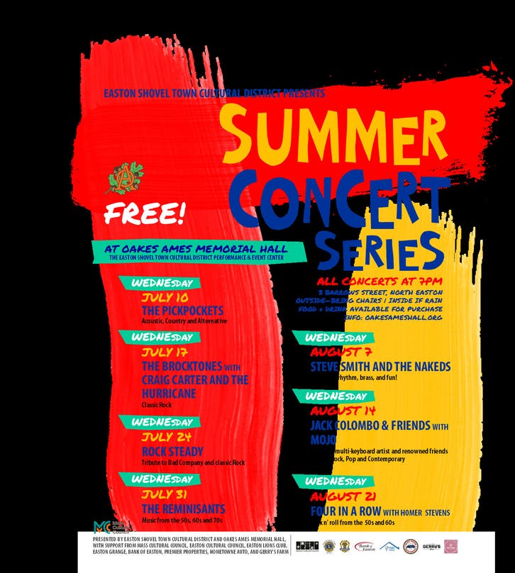 Jul 10 Easton Shovel Town Cultural District Summer Concert Series