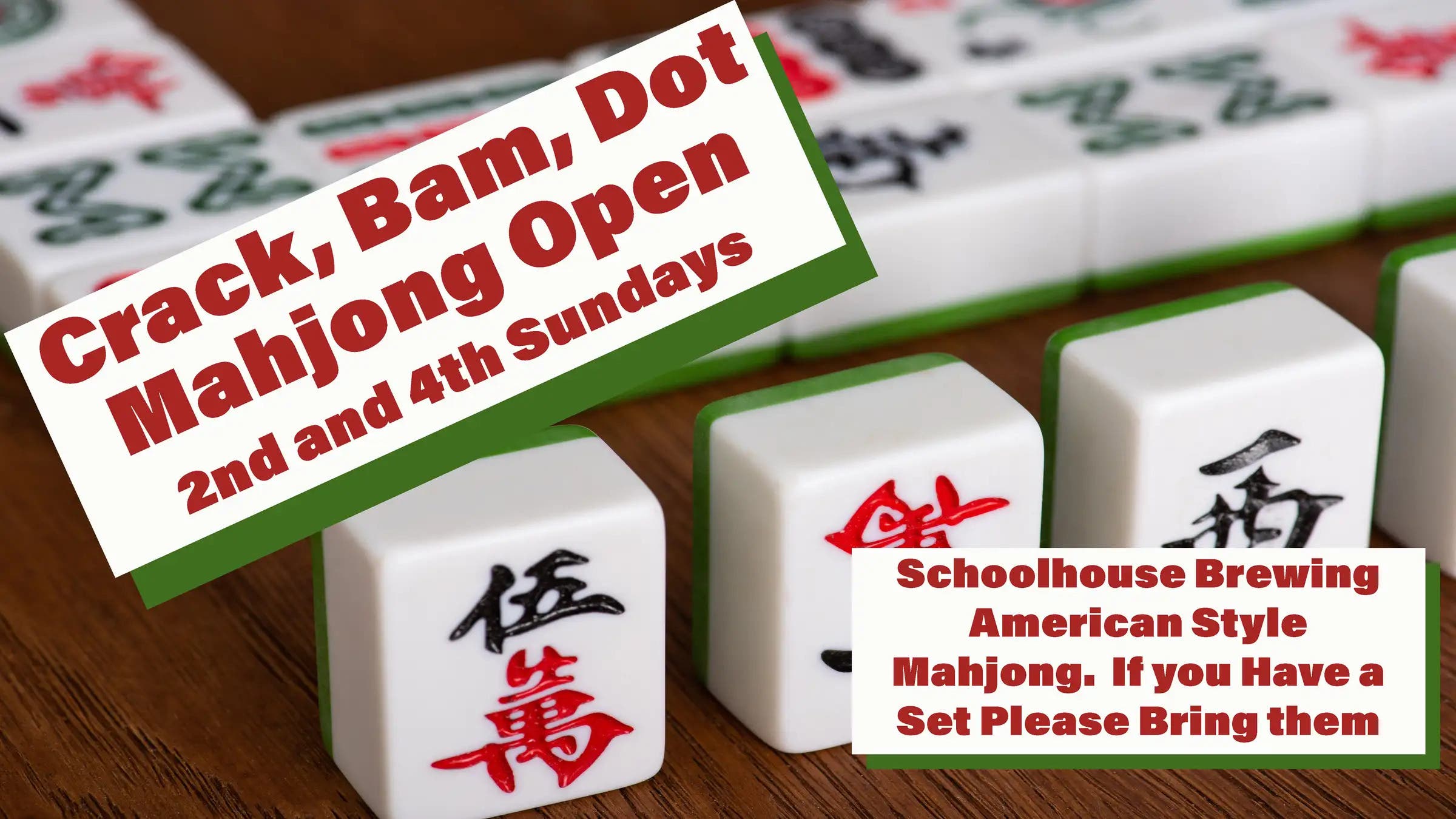 Crack, Bam, Dot — Mahjong Open