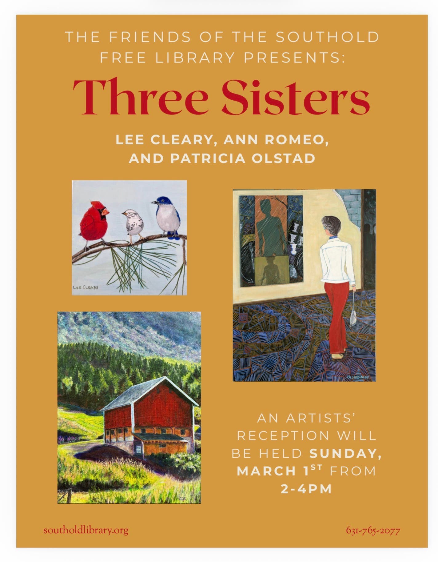 Artist reception for “Three Sisters”