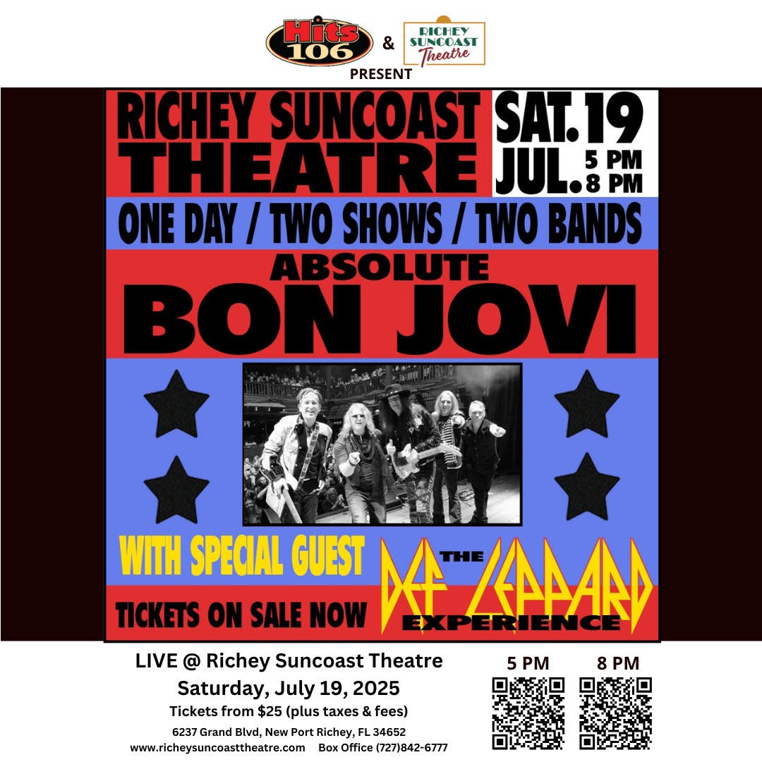 Jul 19 | Richey Suncoast Theatre to Host Epic 80s Rock Tribute with ...