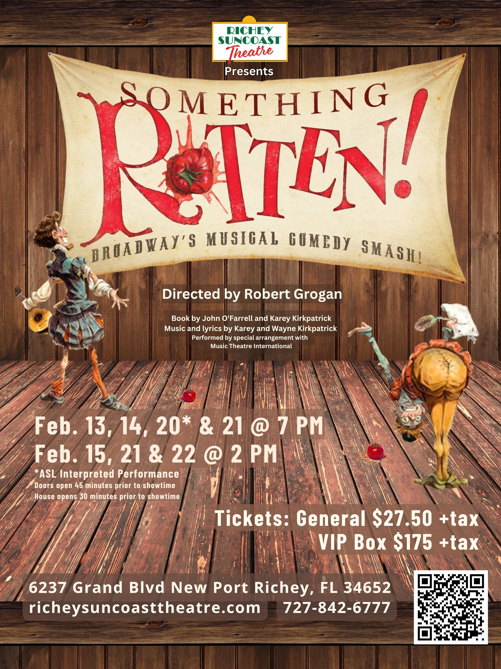 Experience the “Egg-cellent” Broadway Hit: Something Rotten! at Richey Suncoast Theatre 