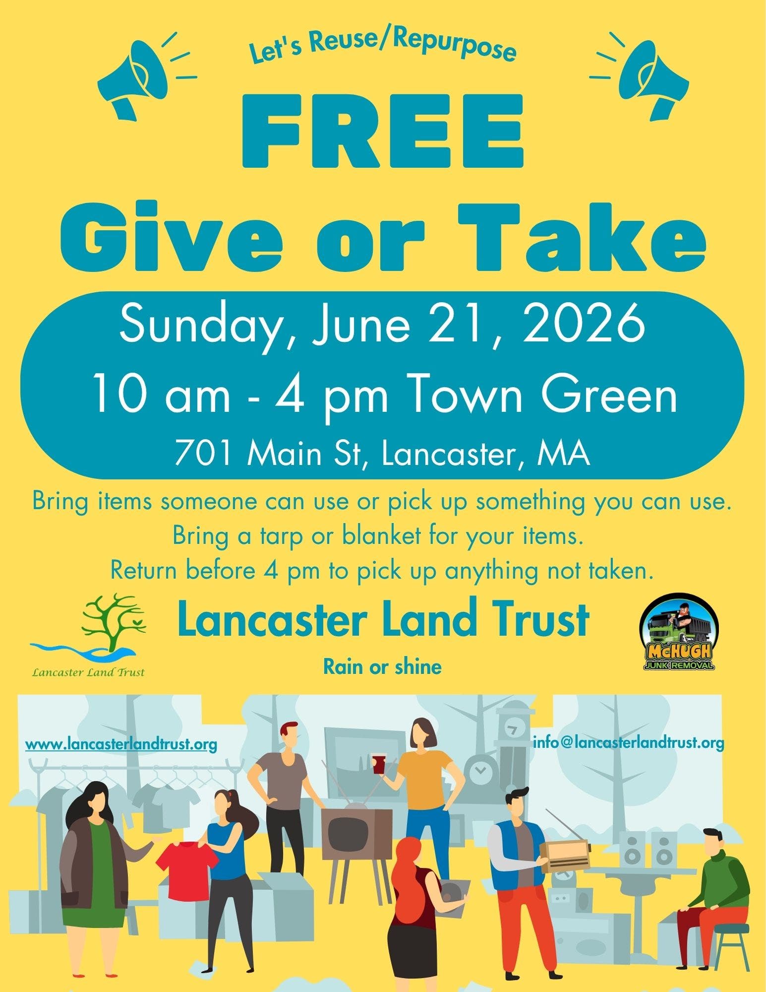 Free Swap Give Or Take Day Sunday, June 21, 2026 10 am-4 pm