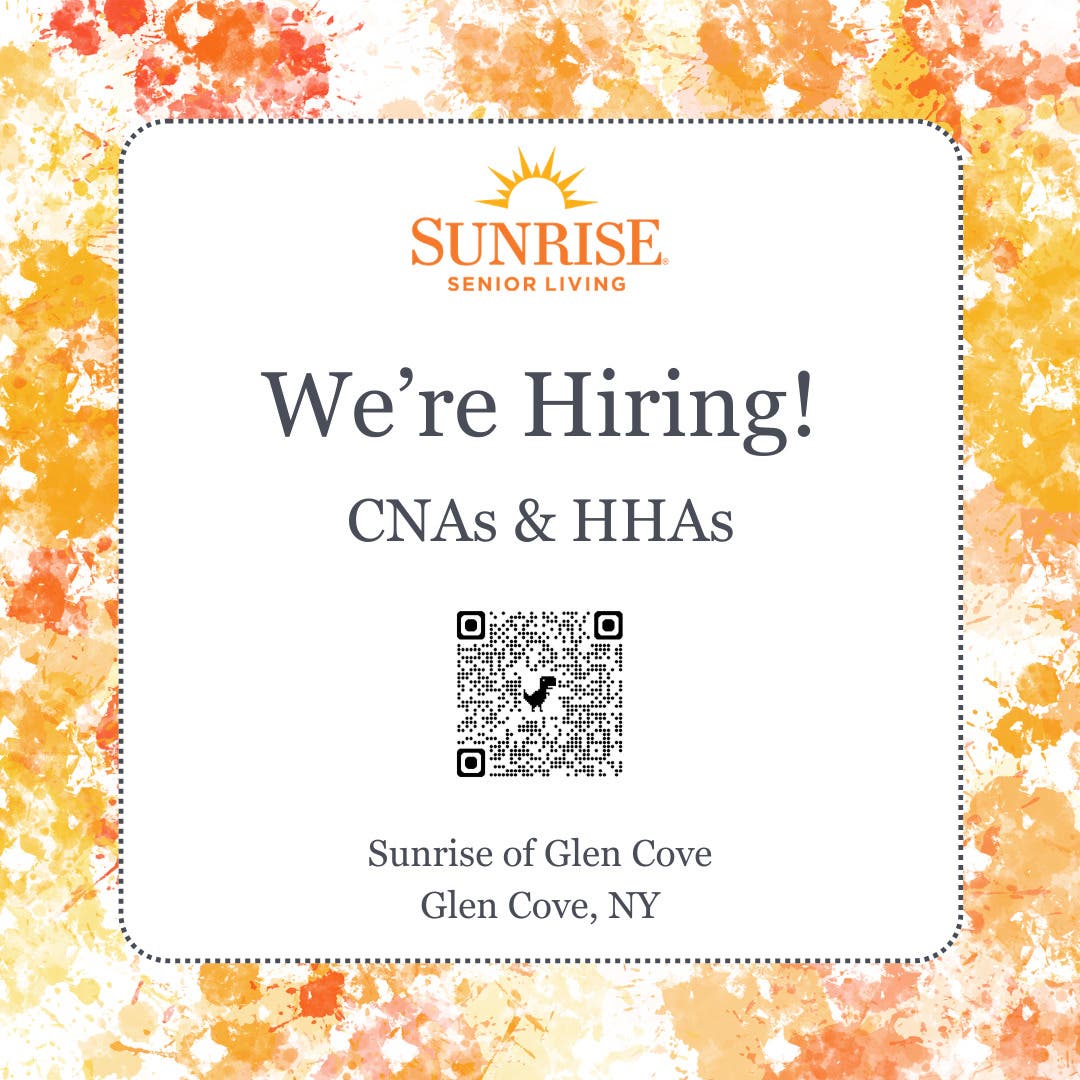 🚨 Now Hiring Caregivers at Sunrise of Glen Cove! 🚨