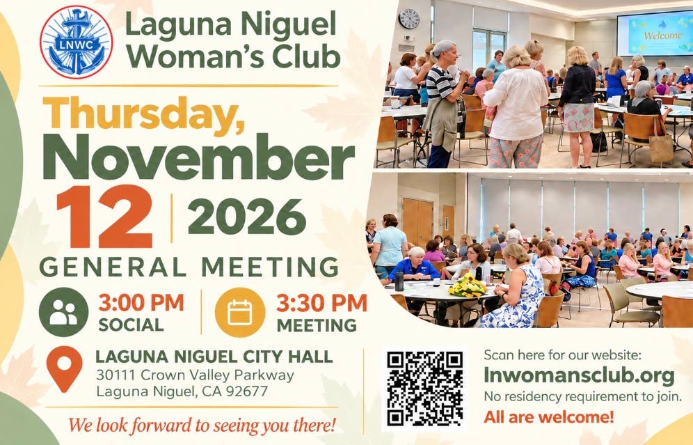 Laguna Niguel Woman's Club General Meeting