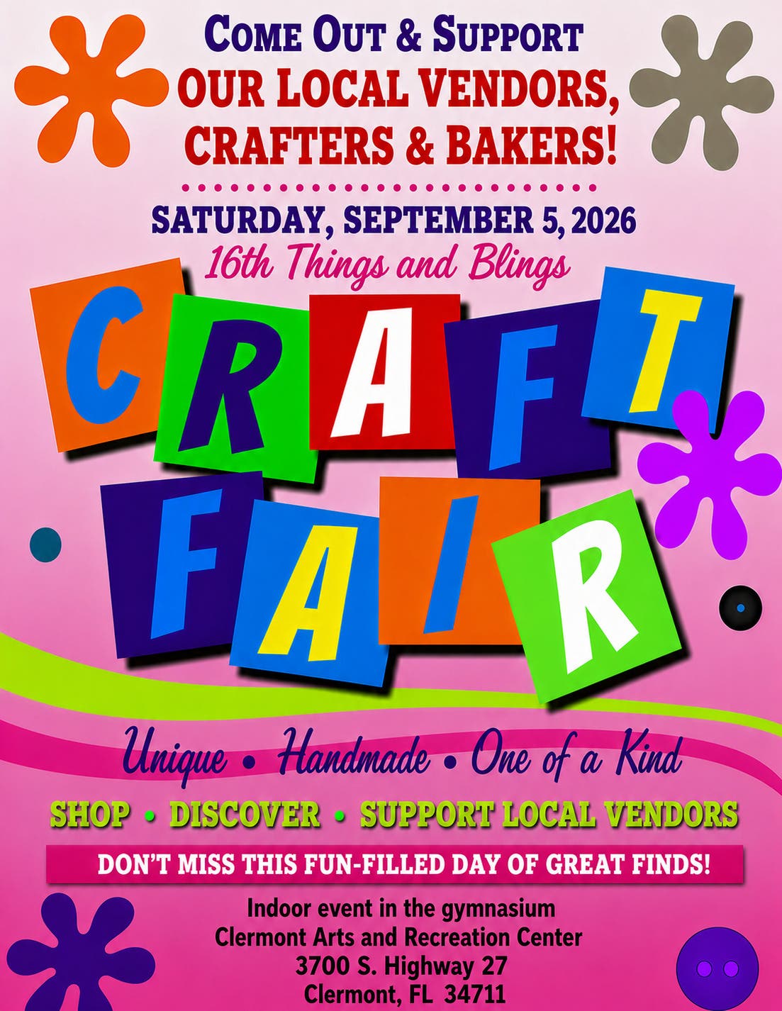 16th Things and Blings Craft Fair