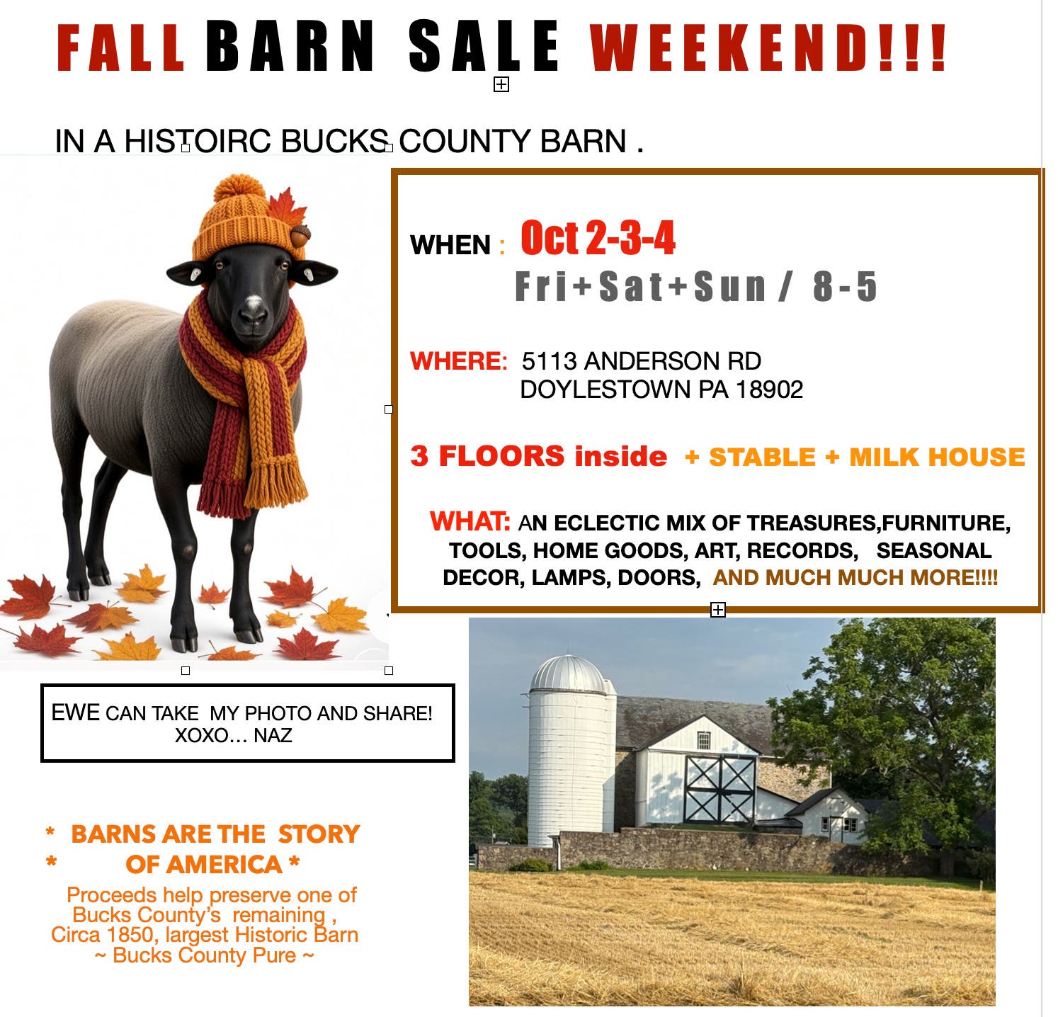 Fall Barn Sale Weekend!!!