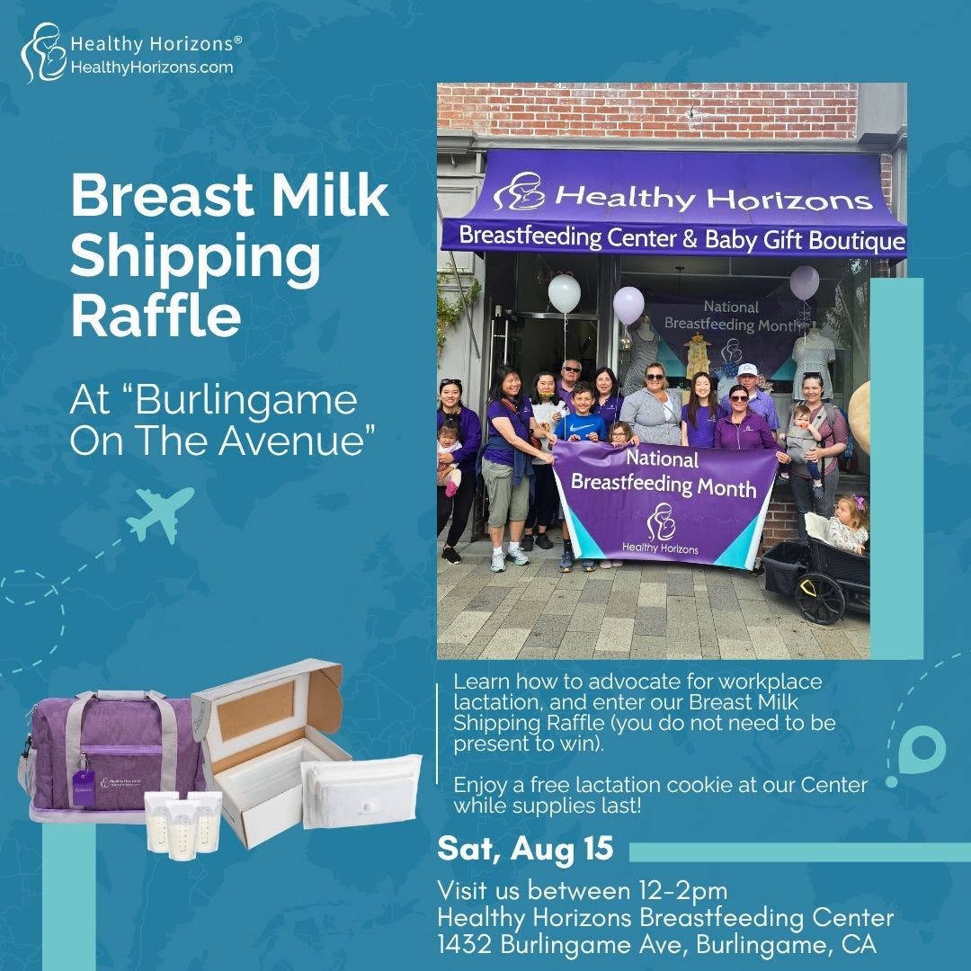 Breast Milk Shipping Raffle at "Burlingame On The Avenue"