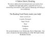 Reading Food Pantry September Current Needs List