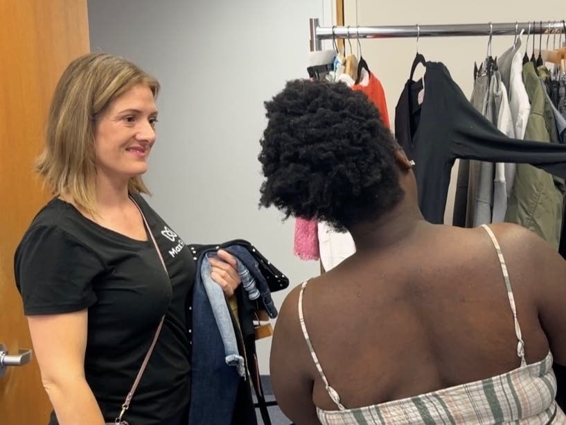 Place of Hope Resident Gets Clothing Advice from Max Retail CEO Melodie van der Baan