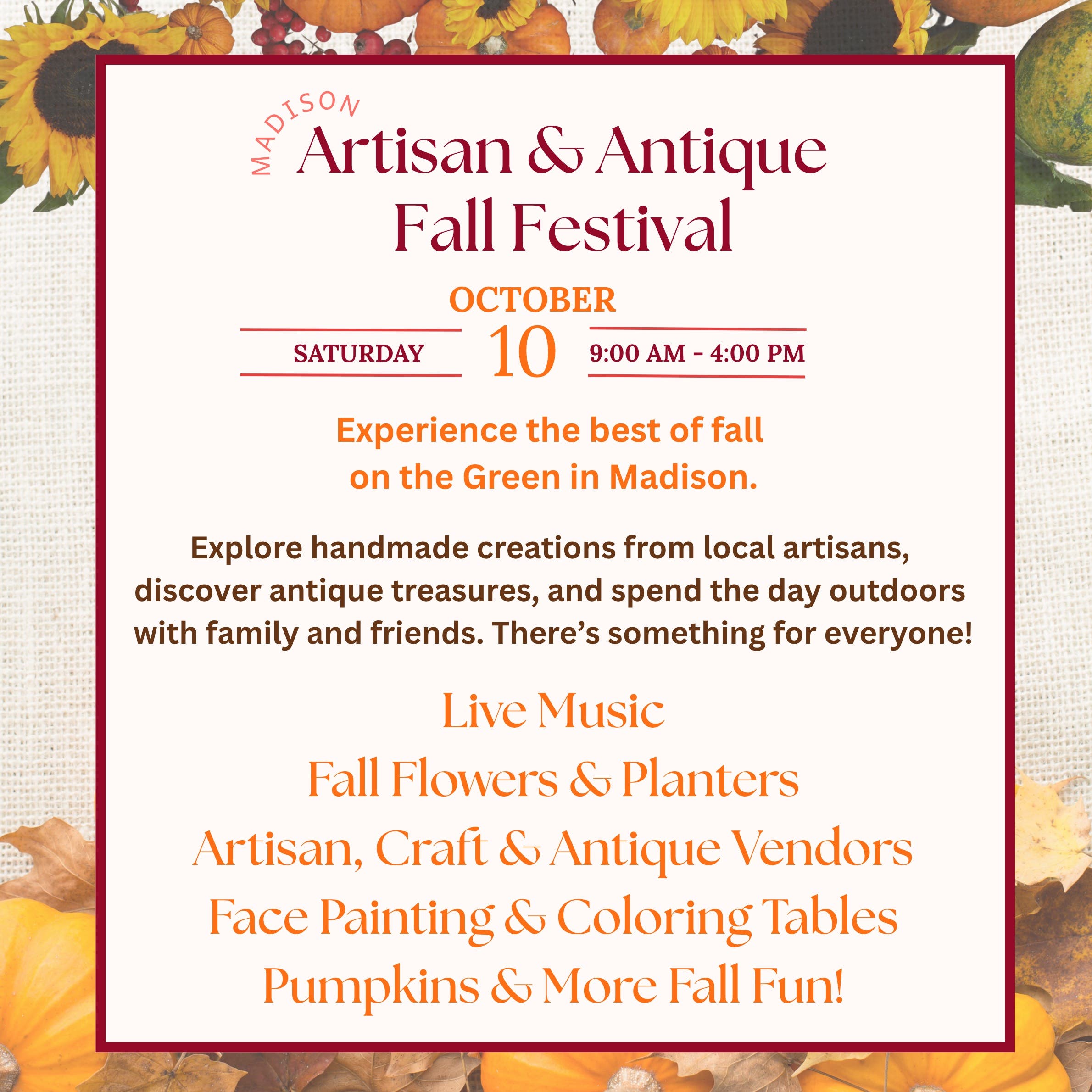 Artisan & Antique Fall Festival