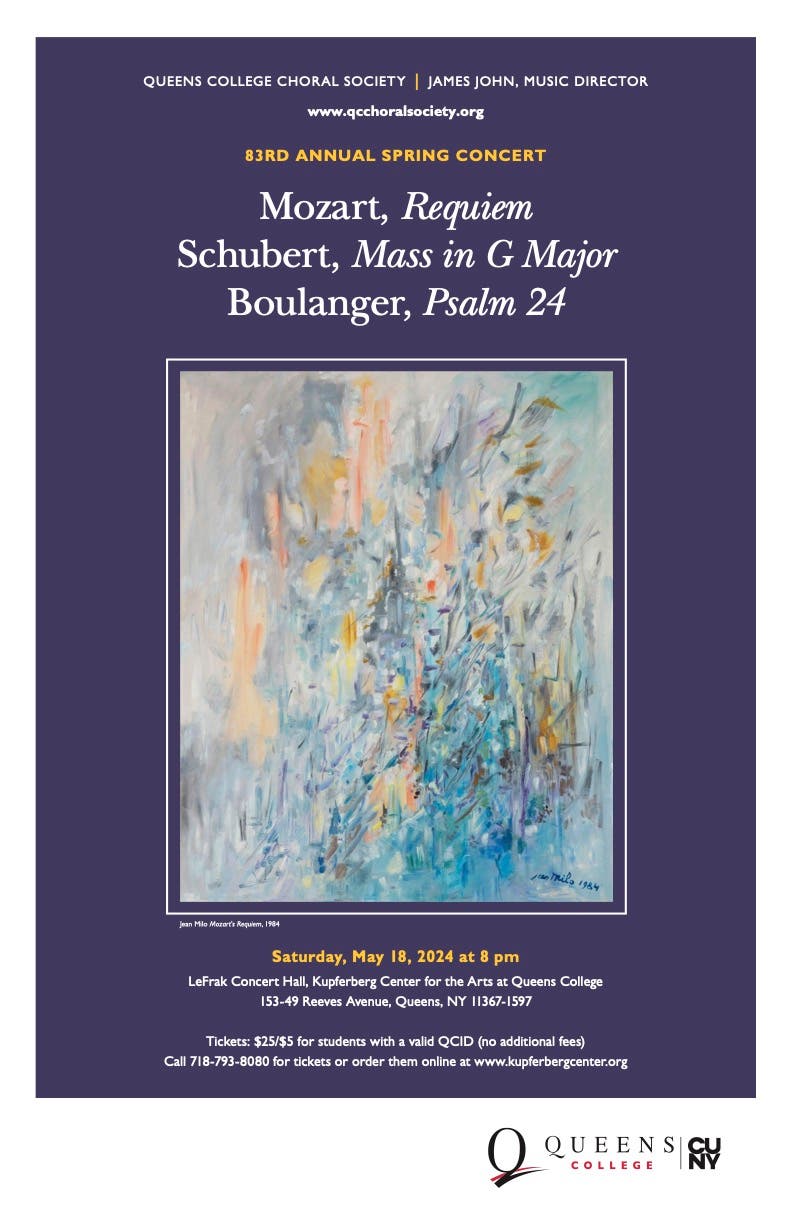 May 18 | 83rd Annual Spring Concert - Queens College Choral Society | Queens,  NY Patch