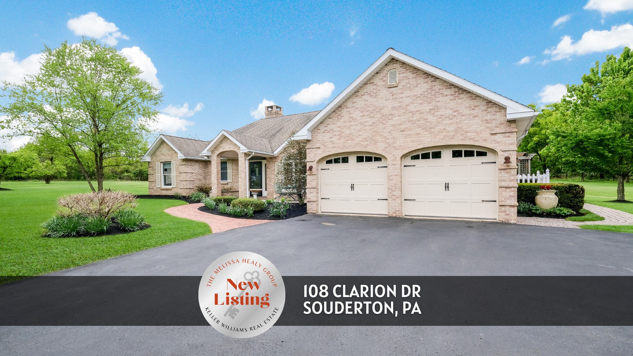Open House in Hilltown Township: Custom Brick Cape on 3+ Acres