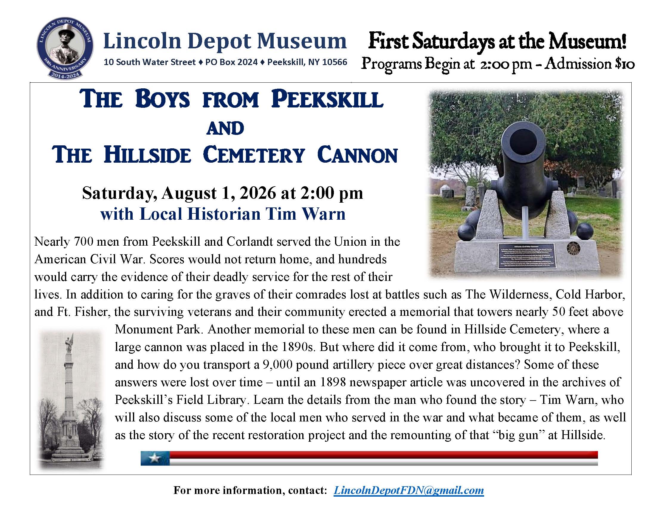 The Boys From Peekskill and The Hillside Cemetery Cannon