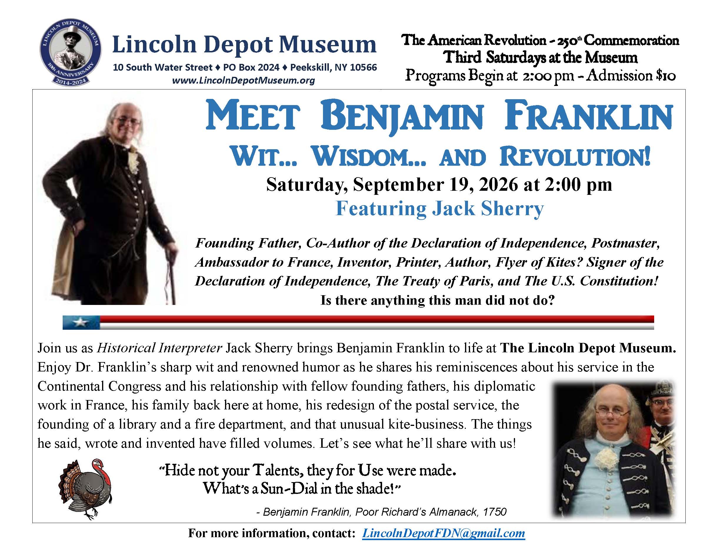 Meet Benjamin Franklin!