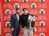 Congressman Lawler with SHHS Junior Daniel Anderson, who is holding his award winning photograph.