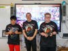 Headless eSportsmen Team (L-R) Keith Coronel, Science Teacher Michael Garguilo and Finlay Albright-Cook
