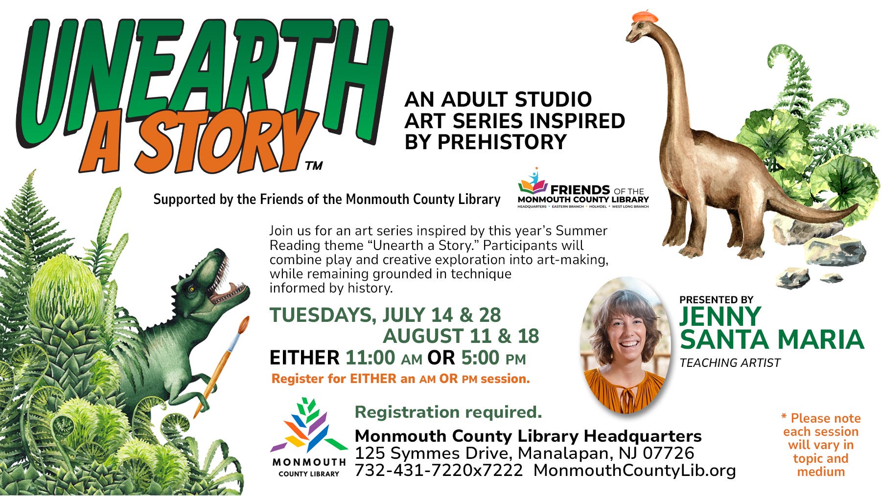 Unearth a Story: An Adult Studio Series Inspired by Prehistory: (AM) A Playful Drawing Workshop
