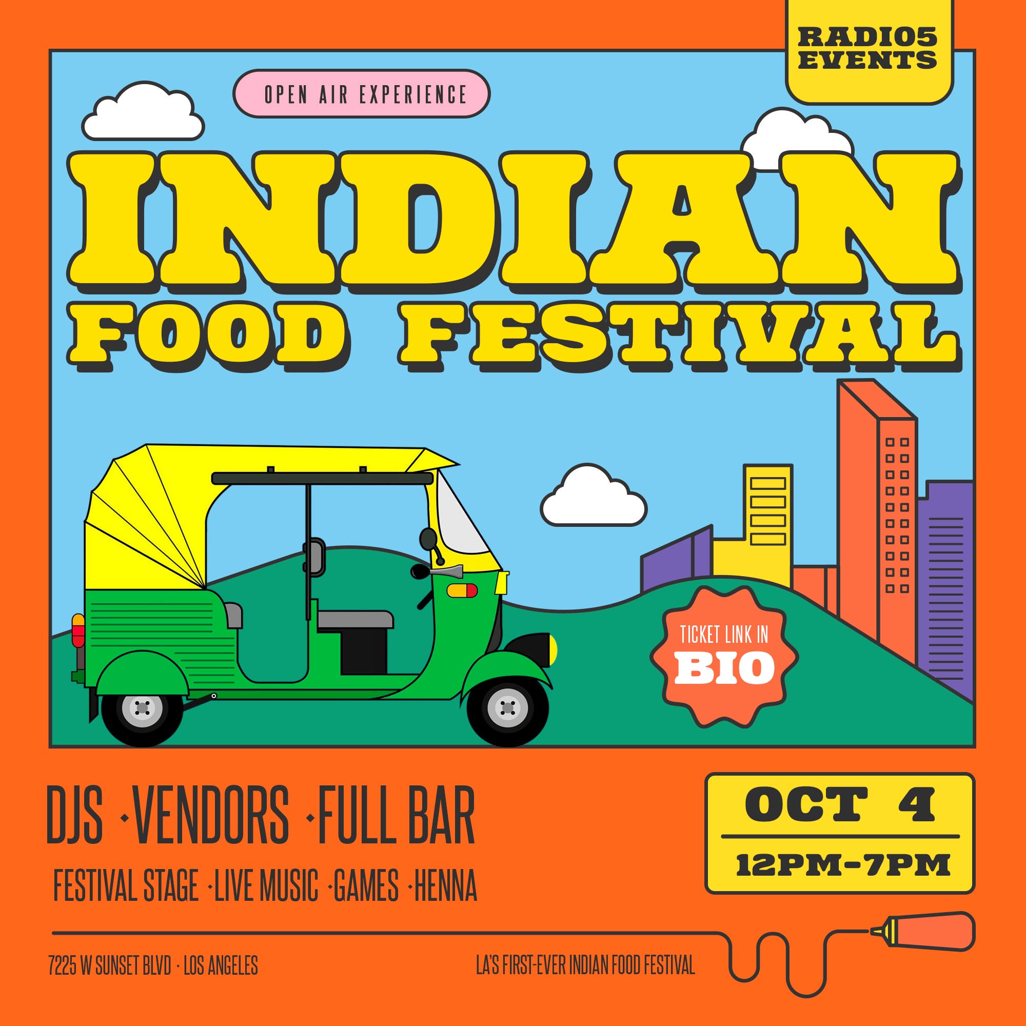 Indian Food Festival of Los Angeles on October 4th!
